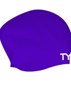 TYR Long Hair Wrinkle-Free Silicone Swim Cap - 2023