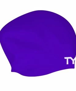 TYR Long Hair Wrinkle-Free Silicone Swim Cap - 2023