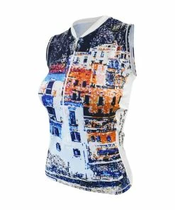 De Soto Women's Skin Cooler Half Zip Tri Top - 2022