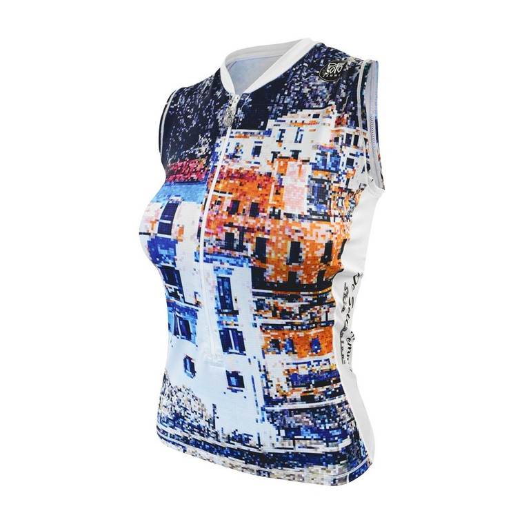 De Soto Women's Skin Cooler Half Zip Tri Top - 2022 De Soto Women's Skin Cooler Half Zip Tri Top - 2022 -tyr-shop amalfimosaic 34717.1637183371