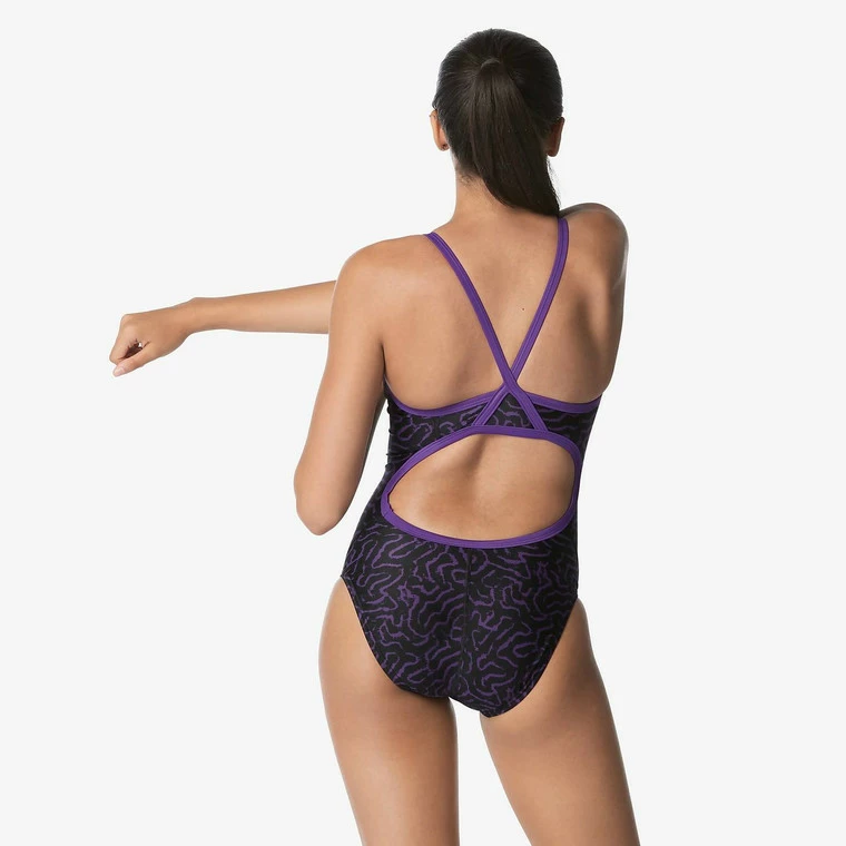 Speedo Women's Race Maze Flyback Swimsuit - 2023 2 Speedo Women's Race Maze Flyback Swimsuit - 2023 - Image 2