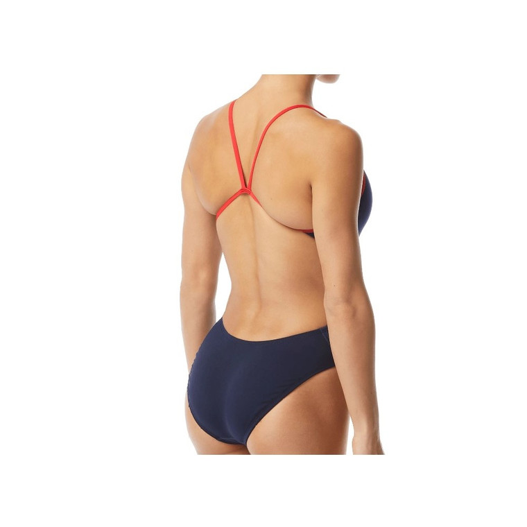 TYR Women's TYR Big Logo USA Cutoutfit Swimsuit - 2021 TYR Women's TYR Big Logo USA Cutoutfit Swimsuit - 2021 -tyr-shop back 72479.1562869504
