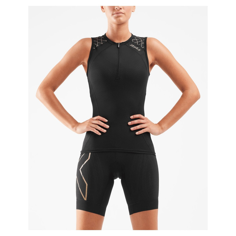 2XU Women's Compression Tri Singlet - 2021 2XU Women's Compression Tri Singlet - 2021 -tyr-shop blackgold 58574.1579025989