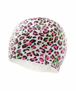 TYR Leopard Silicone Swim Cap - 2023