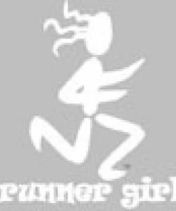 BaySix Runner Girl Clear Window Decal - 2023