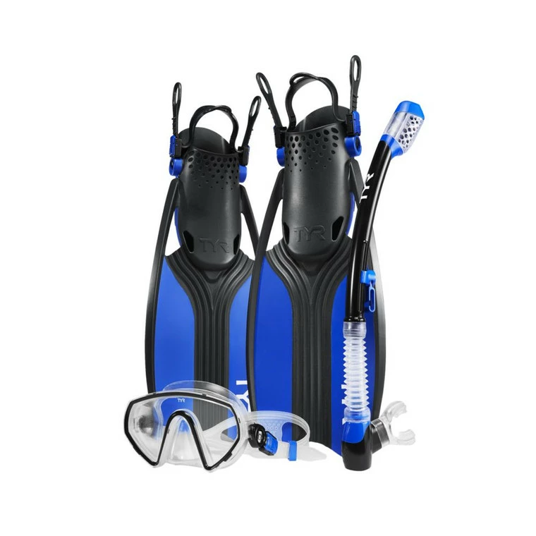 TYR Voyager Mask Snorkel Fin Set - 2023 1 TYR Voyager Mask Snorkel Fin Set - 2023