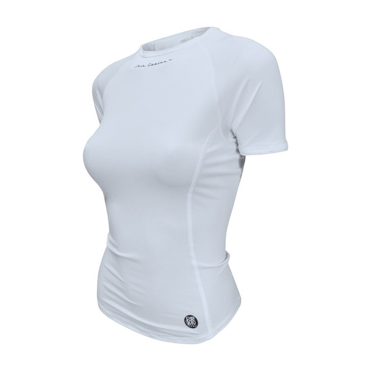 DeSoto Women's Short Sleeve Skin Cooler Tri Top - 2023 De Soto DeSoto Women's Short Sleeve Skin Cooler Tri Top - 2023 -tyr-shop white 80897.1542118564