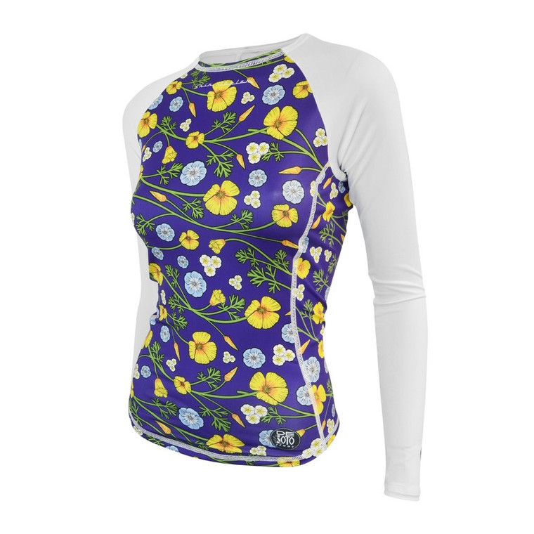 DeSoto Women's Femme Skin Cooler Long Sleeve Tri Top - 2023 De Soto DeSoto Women's Femme Skin Cooler Long Sleeve Tri Top - 2023 -tyr-shop wildflower 91048.1606836079